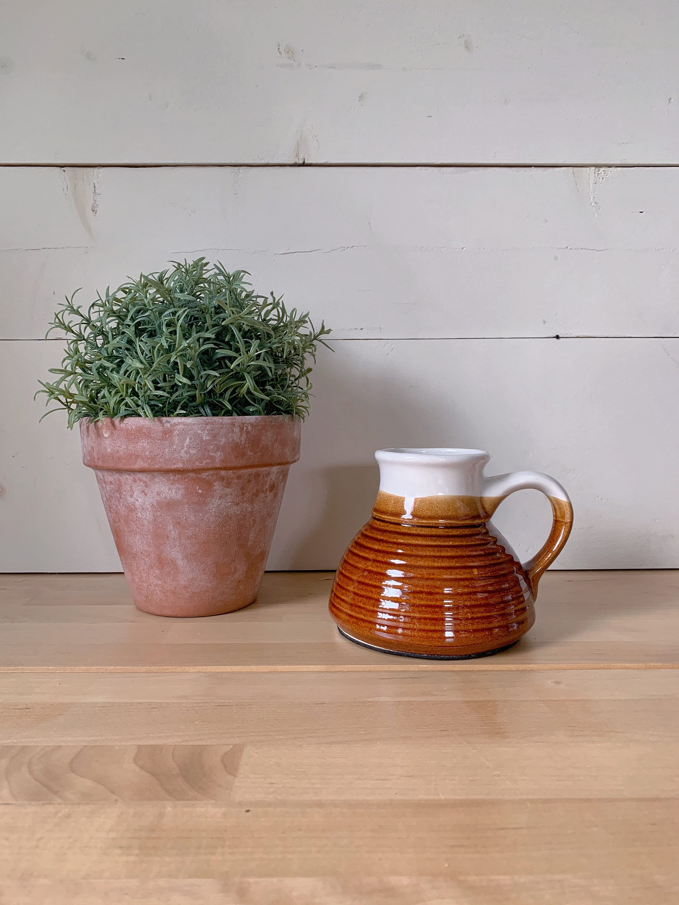 White Ceramic No Spill Mug Set | Vintage Non Spill Coffee or Tea Cups