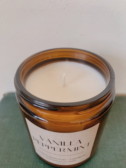Vanilla Peppermint Soy Candle