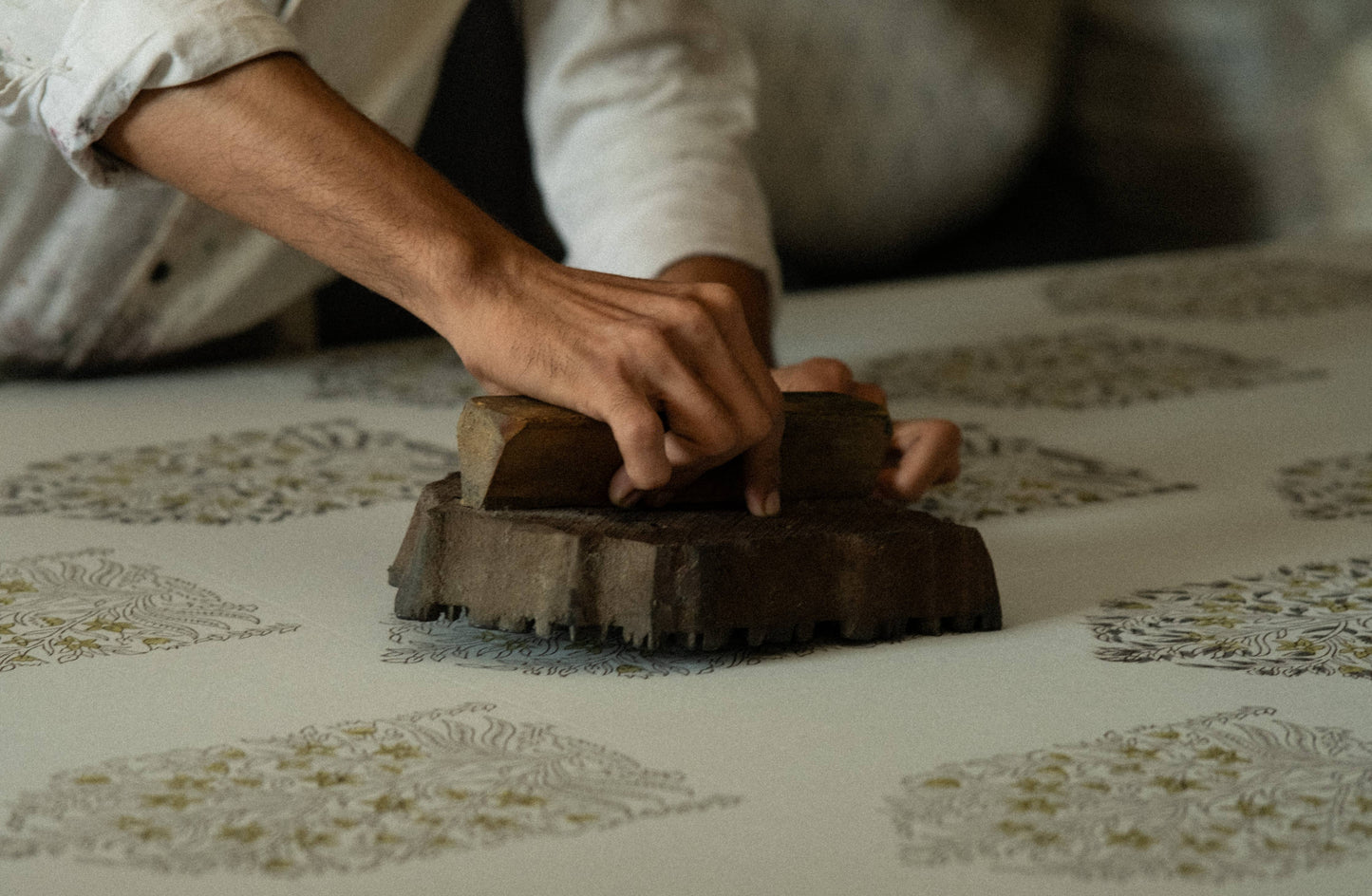 Wildflower Block Print Apron