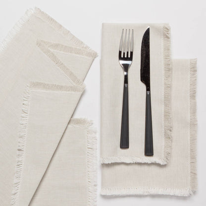 Dove Gray Chambray Napkins Set of 4