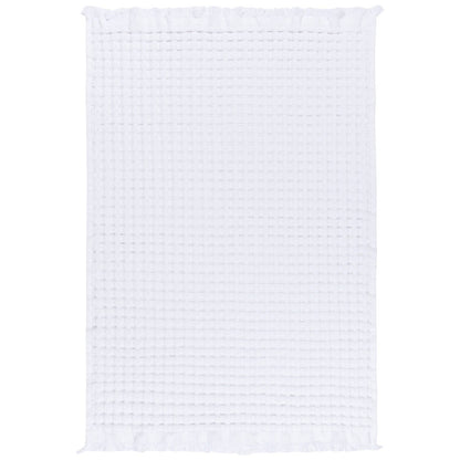 Organic Cotton Waffle Hand Towel - White