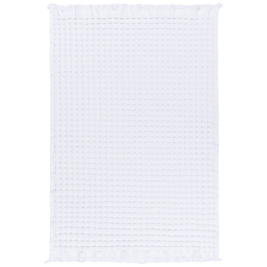 Organic Cotton Waffle Hand Towel - White