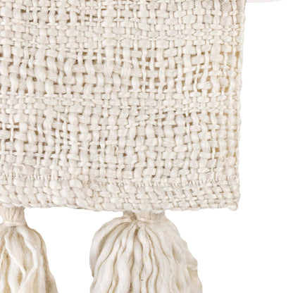 Hand Woven Throw - Cream