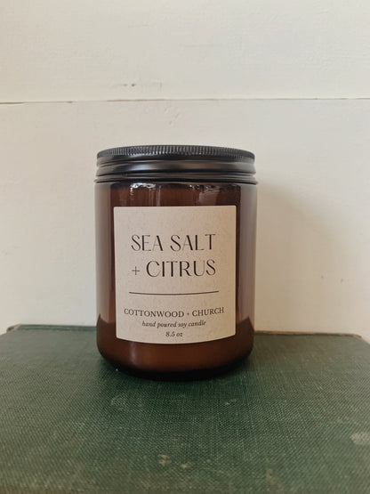 Sea Salt + Citrus Soy Candle