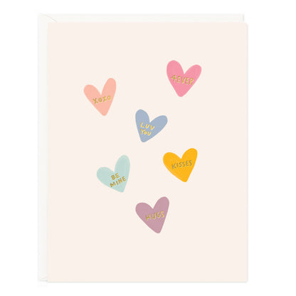 Conversation Hearts Card