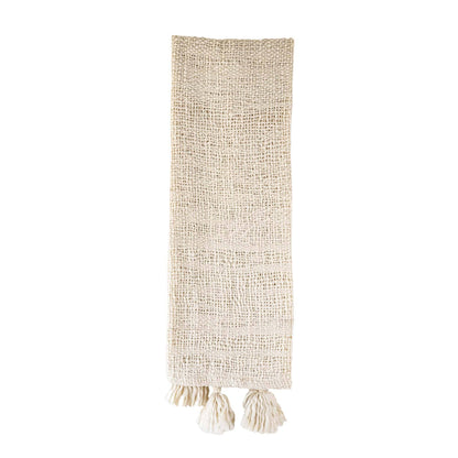 Hand Woven Throw - Cream