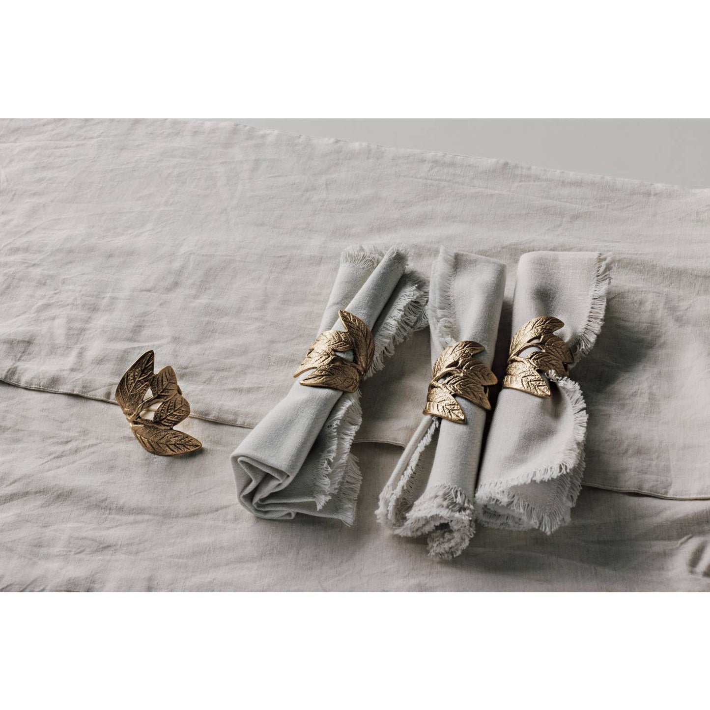 Dove Gray Chambray Napkins Set of 4