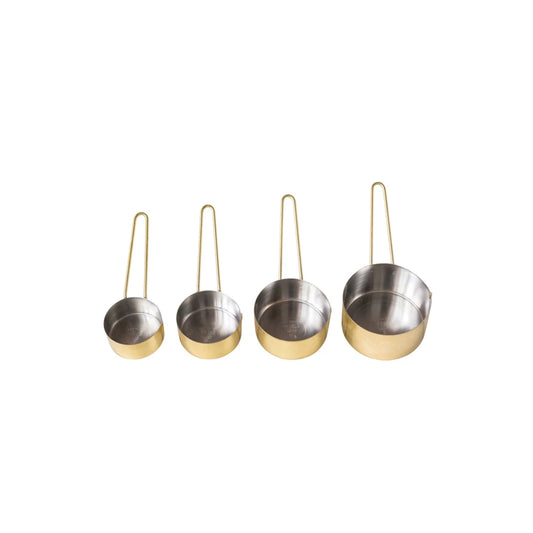 Gold Measuring Cups - S/4