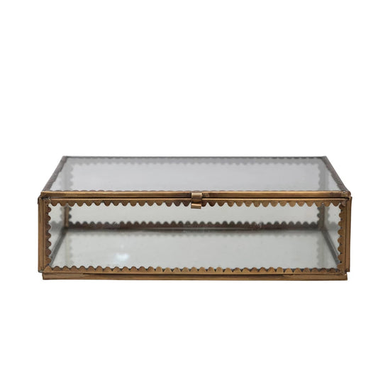 Brass and Glass Display Box - Large