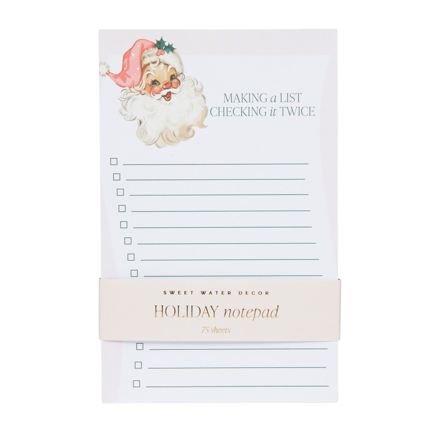 Vintage Santa Notepad