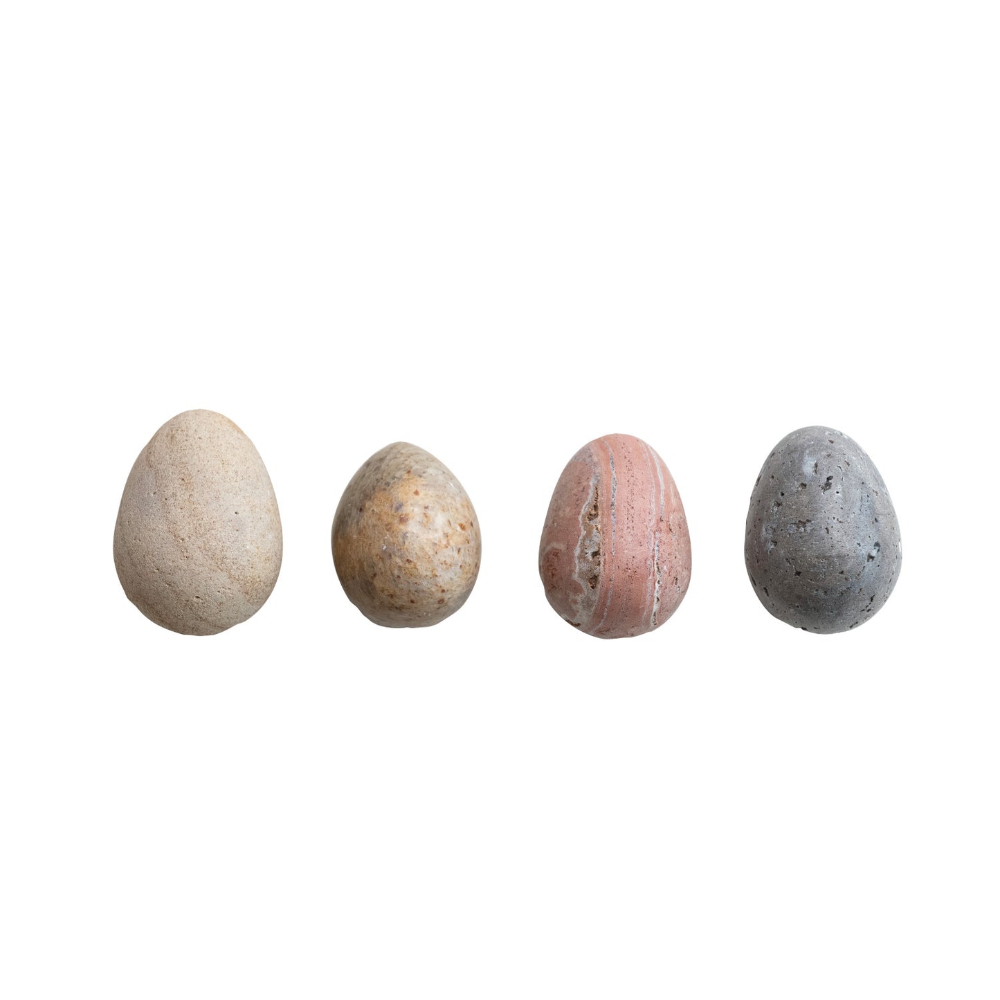 Carved Stone/Marble Egg, 4 Styles (Each One Will Vary)