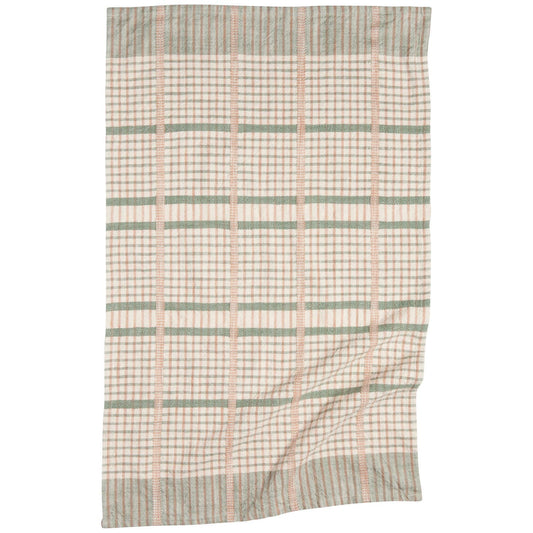 Finley Check Dishtowel - Willow