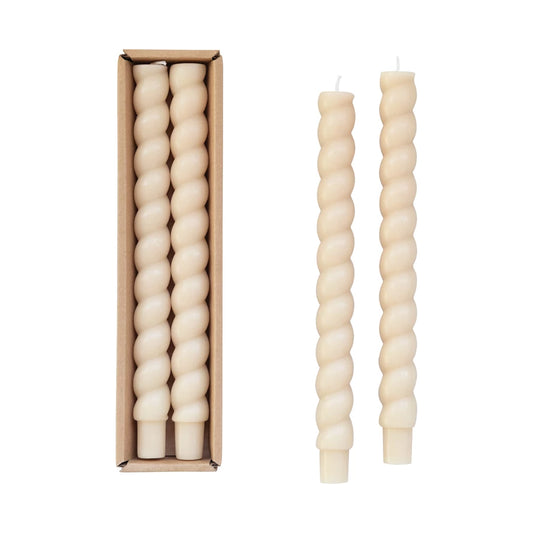 Twisted Taper Candle Set